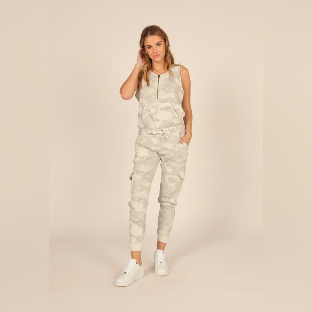 sandy camo tank jumpsuit